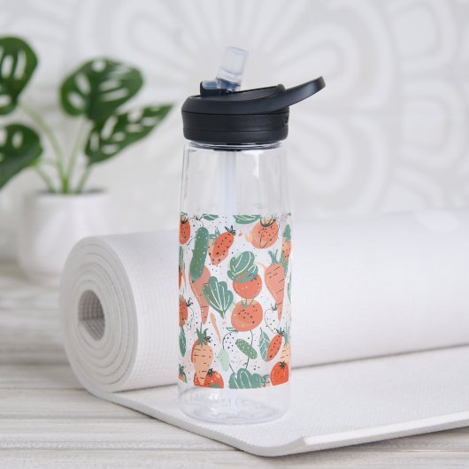 Hand getrokken Groenten Waterfles (Insitu)