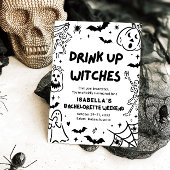Hand getrokken Halloween vrijgezellenfeest Kaart