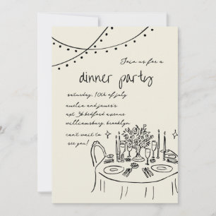 Hand getrokken & Handgeschreven grillige Diner bru Kaart