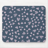 Hand getrokken hart patroon ontwerp muismat (Voorkant)