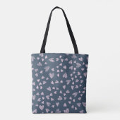 Hand getrokken hart patroon ontwerp tote bag (Achterkant)