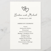 Hand getrokken harten Doodle moderne bruiloft prog (Voorkant)