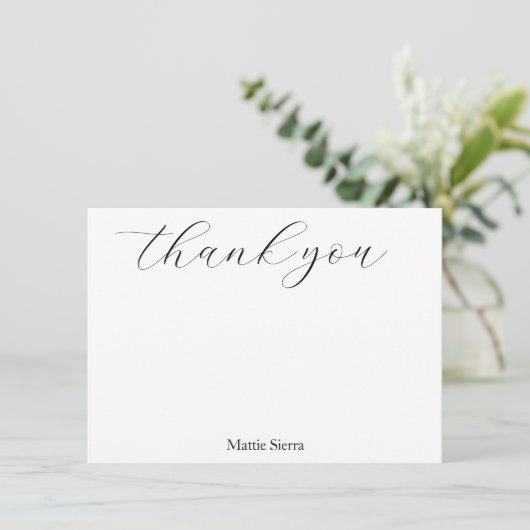 Hand getrokken Heet Roze & Sinaasappel Daisy Patte Bedankkaart (Staand voorkant)