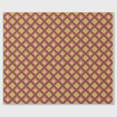 Hand getrokken herfst diamant inpakpapier Roll (Vlak)