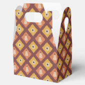 Hand getrokken herfst diamant patroon gunstbox bedankdoosjes (Geopend)