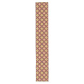 Hand getrokken herfst diamant patroon tafel runner lange tafelloper (Voorkant)