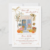 Hand getrokken Herfst Herfst Pompoen Vrijgezellenf Kaart (Voorkant)