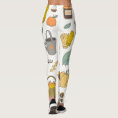 Hand getrokken Herfst: kleurrijke set Leggings (Achterkant)