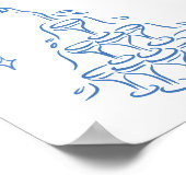 Hand getrokken illustraties tekeningen bruiloft we poster (Hoek)