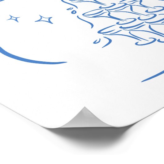 Hand getrokken illustraties tekeningen bruiloft we poster (Hoek)