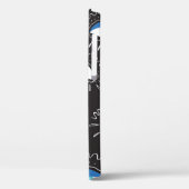 Hand-getrokken indian aztec tribaal oog met veren Case-Mate iPhone case (Achterkant / Links)