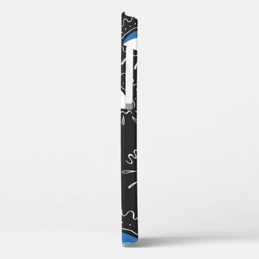 Hand-getrokken indian aztec tribaal oog met veren Case-Mate iPhone case (Achterkant / Links)