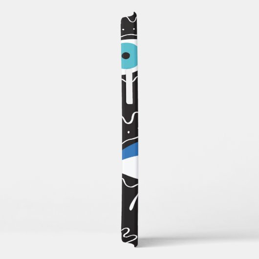 Hand-getrokken indian aztec tribaal oog met veren Case-Mate iPhone case (Achterkant / Rechts)