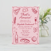 Hand getrokken Italiaans Dat is een meer rode brui Kaart (Staand voorkant)