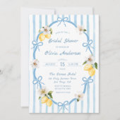 Hand getrokken Italiaans kust citroen Vrijgezellen Kaart (Voorkant)