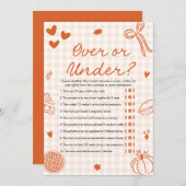 Hand getrokken Italiaans over of onder Baby shower Kaart (Voorkant / Achterkant)