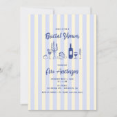 Hand getrokken Italiaans voedsel gestreept Vrijgez Kaart (Voorkant)