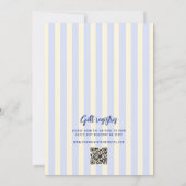 Hand getrokken Italiaans voedsel gestreept Vrijgez Kaart (Achterkant)