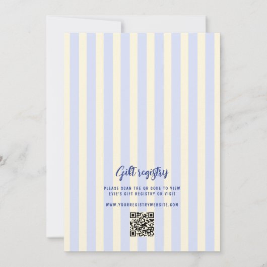 Hand getrokken Italiaans voedsel gestreept Vrijgez Kaart (Achterkant)