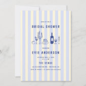 Hand getrokken Italiaans voedsel gestreept Vrijgez Kaart (Voorkant)