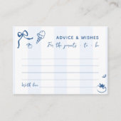 Hand getrokken Italiaanse ouders advies en wensen Informatiekaartje (Voorkant)