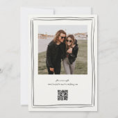 Hand getrokken Italiaanse wijngaard bruiloft Kaart (Achterkant)