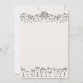 Hand getrokken Jingle en Mingle Christmas Party Kaart (Achterkant)