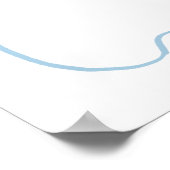 Hand getrokken jongen een Baby is brouwen welkomst Poster (Hoek)