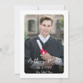 Hand getrokken kalligrafie Afstuderen cheers uitno Kaart (Achterkant)