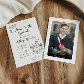 Hand getrokken kalligrafie Afstuderen cheers uitno Kaart