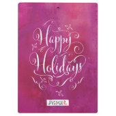 Hand getrokken kalligrafie Waterverf Xmas Klembord (Achterkant)