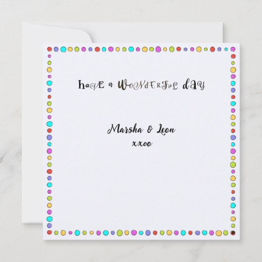 Hand getrokken Katten Happy Birthday Sjabloon (Achterkant)