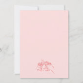 Hand getrokken kerst cocktail party uitnodiging (Achterkant)