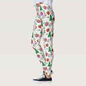 Hand getrokken Kerst Elementen Patroon Leggings (Links)