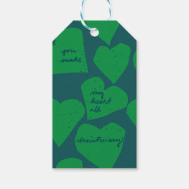 Hand getrokken kerst illustratie cadeaulabel