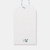 Hand getrokken kerst illustratie cadeaulabel (Achterkant)