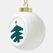 Hand getrokken kerst illustratie keramische bal ornament (Rechts)