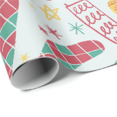 Hand getrokken kerst Sokken Schattige vakantie cad Cadeaupapier (Rol Hoek)