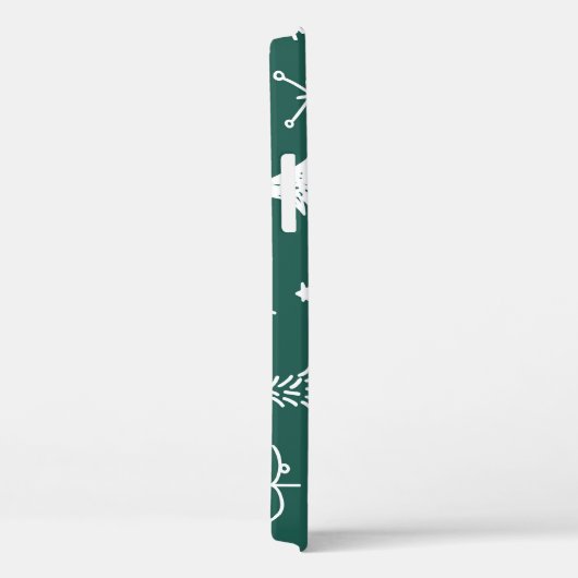 Hand getrokken kerstbomen, winterpatroon. Case-Mate iPhone case (Achterkant / Rechts)