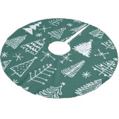 Hand getrokken kerstbomen, winterpatroon. kerstboom rok (Gekanteld)