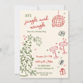 Hand getrokken kerstfeest jingle en mengen aankondiging (Voorkant)