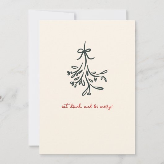 Hand getrokken kerstfeest jingle en mengen aankondiging (Achterkant)