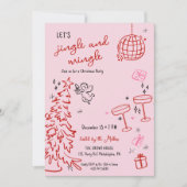 Hand getrokken kerstfeest jingle en mengen aankondiging (Voorkant)