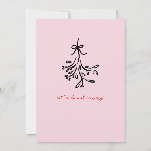 Hand getrokken kerstfeest jingle en mengen aankondiging (Achterkant)