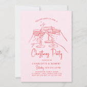 Hand getrokken kerstfeest uitnodiging (Voorkant)