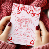 Hand getrokken kerstfeest uitnodiging