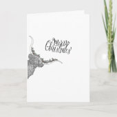 Hand getrokken kerstkaart kaart (Voorkant)