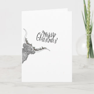 Hand getrokken kerstkaart kaart