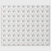 Hand getrokken Kerstman Kerstmis Cadeaupapier (Vlak)