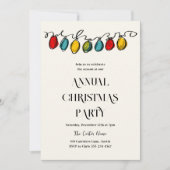 Hand getrokken Kerstmis String Lights Schets Feestdagenkaart (Voorkant)